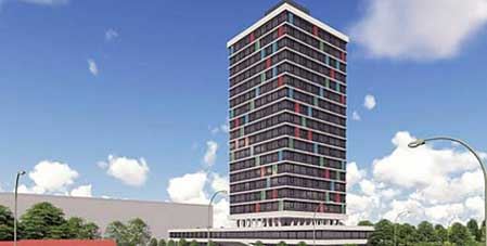 Transformatie 14.000 m² kantoor naar studentenhuisvesting gestart